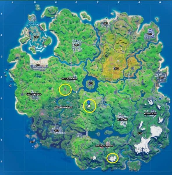 fortnite thor skin map