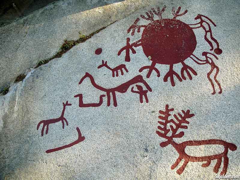 esculturas rupestres en tanum suecia