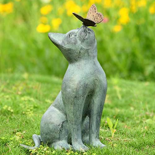 cat garden statue unique gift