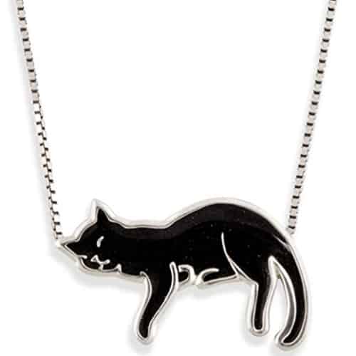 black cat pendant