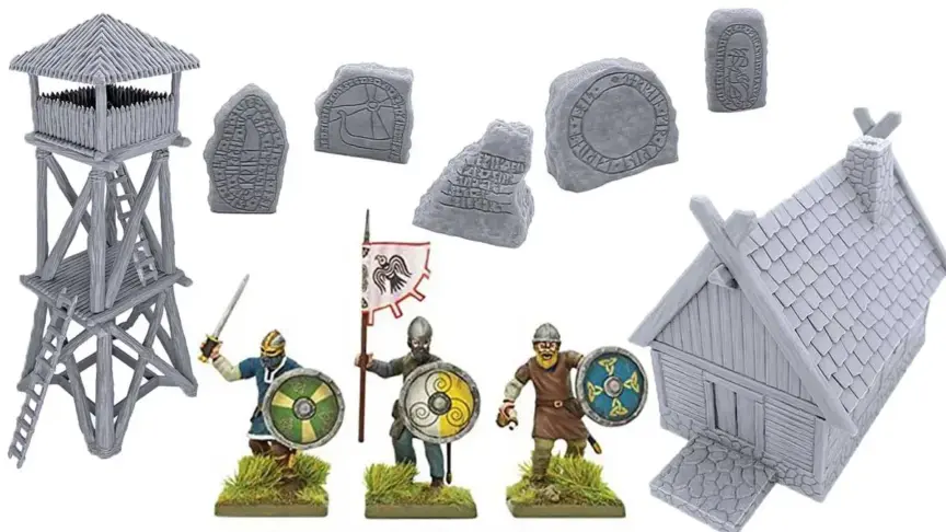 Viking miniatures figures and terrain