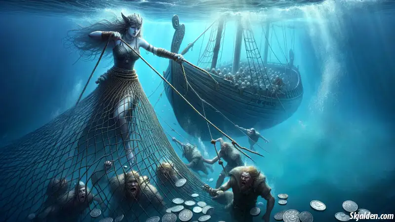 Aegir and Ran | Sea Gods | Norse Mythology - Skjalden.com