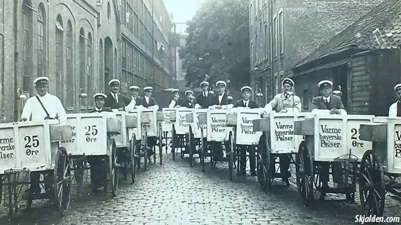 Danish Hot dog carts from 1920